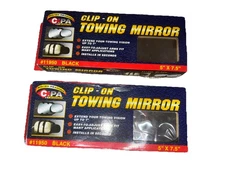 CIPA 11950 Clip On Towing Mirror Universal RV Trailer  Adjustable 5"x7.5" 2 Pack