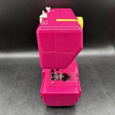 Janome 525B Home Pink Yellow Sewing Machine W/Foot Pedal