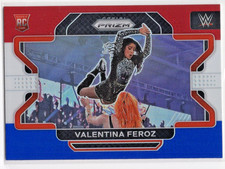VALENTINA FEROZ 2022 Panini Prizm WWE Red White & Blue Prizm Wrestling RC #92
