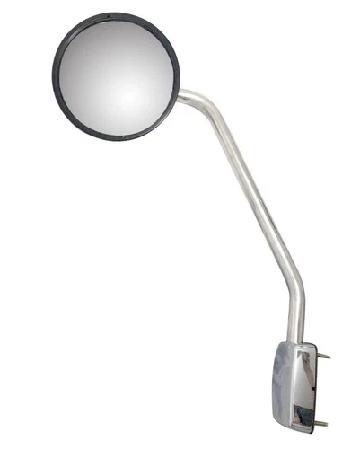 Left Driver Side Hood Mirror Stainless Steel For Kenworth T680/Peterbilt 579