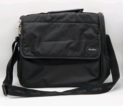 ResMed S9 H5i CPAP Machine Travel Bag Padded Black Carrying Case Zip Around