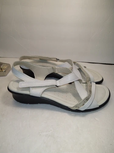 Ecco Felicia sandali donna con zeppa in pelle con cinturino incrociato tg 10(41)