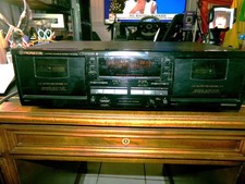 Pioneer CT-W404R Dual Cassette Deck Auto Reverse Tested Works Well