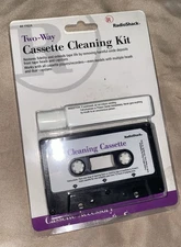 Radio Shack 2-Way Cassette Deck Head Cleaner Cleaning Kit  44-1162A New Sealed