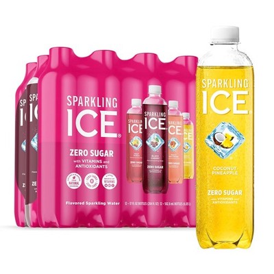 Sparkling Ice Pink Variety Pack, Flavored Sparkling Water, Zero Sugar, and Vitam