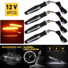 Universal Turn Motorcycle LED Amber Signal Bike Blinker Indicators Light 12V 4PC