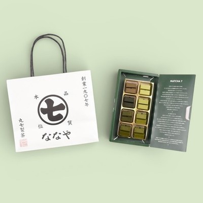 Nanaya Premium Matcha Stick Set   Japanese Matcha Chocolate Gift from Japan