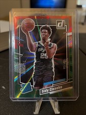 2023-24 Donruss #223 Sidy Cissoko Red and Green Laser Holo Rookie RC 04/75 🔥