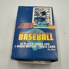 1989 Score MLB Baseball Cards Factory SEALED Box 36 Packs Manufacturer SEALED