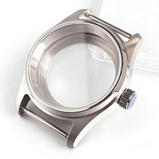 36/39mm Pilot Sapphire 20ATM Watch Case Polished Bezel For Seiko NH35 ETA2824