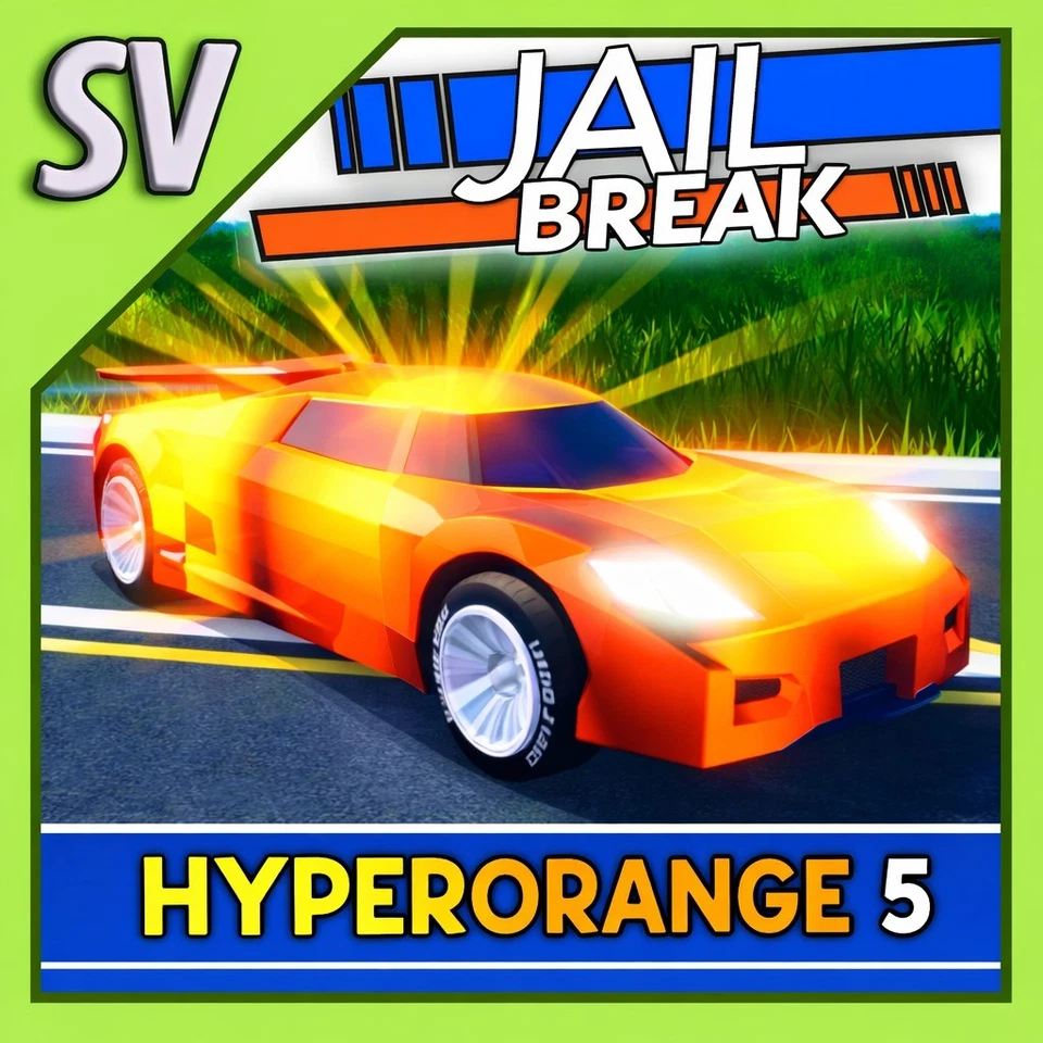 🟠ORANGE Hyper Chrome Level 5🟠 | Roblox Jailbreak | ☄️ FAST DELIVERY