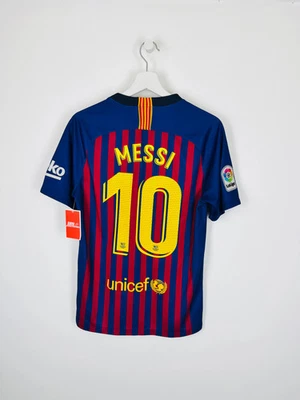 MAILLOT DE FOOTBALL BARCELONE 2018/2019 DOMICILE - MESSI #10 (S) - Photo 1/4