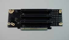 2U Dual PCI Express PCIE 4.0 Gen4 x16 to x8/x4/x4 Trifurcated Riser Card