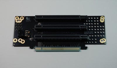 2U Dual PCI Express PCIE 4.0 Gen4 x16 to x8/x4/x4 Trifurcated Riser Card