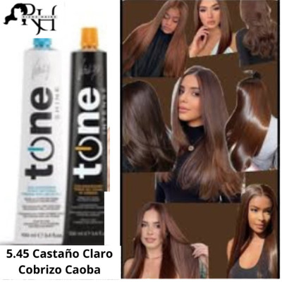 Tinte Vitality's Tone 5.45 Castaño Claro Cobrizo Caoba 100 ml  Intense color