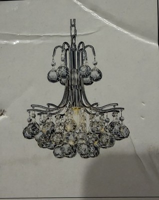 ALOADECOR chandelier, model 7004D31CR, in Chrome