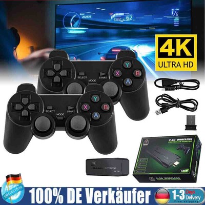20000+ 4K TV Video Game Stick Retro Gaming Konsole mit 2 Wireless Controller NEW