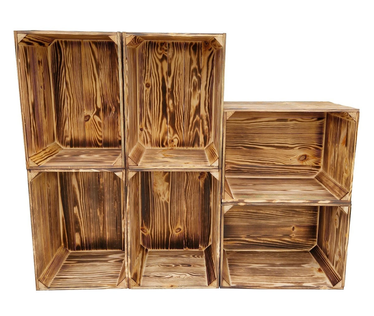 ELONG HOME Confezione Da 2 Cassette In Legno Rustiche, Stile Vintage, Per Conservazione E Decorazione, Per Frutta E Verdura