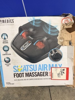 HoMedics Shiatsu Air Max Foot Massager With Heat FMS-307H Open Box