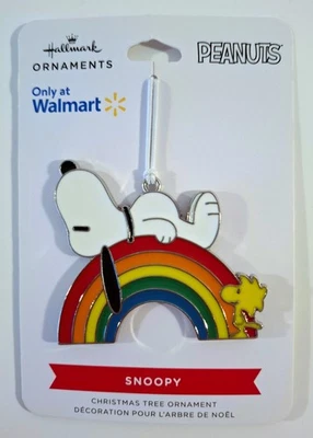 Snoopy Woodstock Peanuts / Figur Anhänger Ornament Hallmark Deko Metall / NEU US