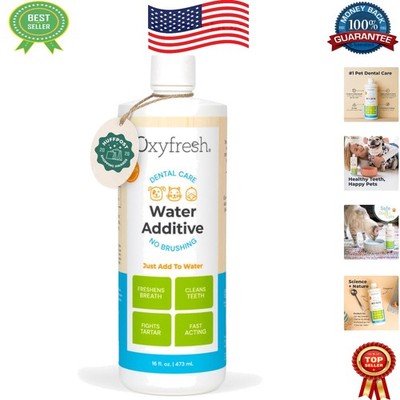 Veterinarian Recommended Pet Dental Water Additive - 16 oz Fresh Breath Solution