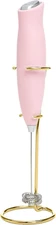 Paris Hilton Electric Handheld Milk Frother with Double Coil Head Whisk and Gold