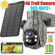Campark 2K 4G LTE Cellular Solar Powered 360° PTZ Trail Camera Security Camera