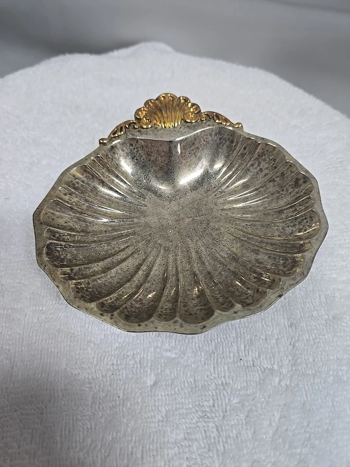 Caramelo de colección International Silver Co. plateado con patas de caparazón muy deslustrado Foto 2 de 4