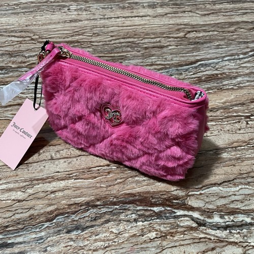 Juicy Couture Bag Small Wristlet Barbie Pink Fury Mini Wristlet Clutch - Picture 12 of 23