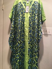 winlar long kaftan women satin dress one size Shinee Green