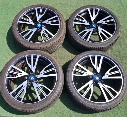 Set Factory BMW i8 Wheels Bridgestone Tires Genuine OEM Forged Original 20 inch