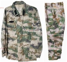 Uniforme mimetica universale usata originale Cina PLA esercito 07 tipo Woodland