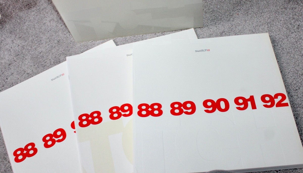 Swatch Watch 1983 - 1992 Products Catalog Index & Never Ending 