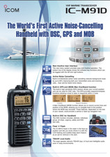 ICOM IC-M91D Marine VHF Handheld Used only a few times