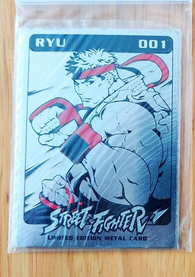 Street Fighter II 2 2015 SDCC Metal Card RYU CAPCOM Udon Capcom