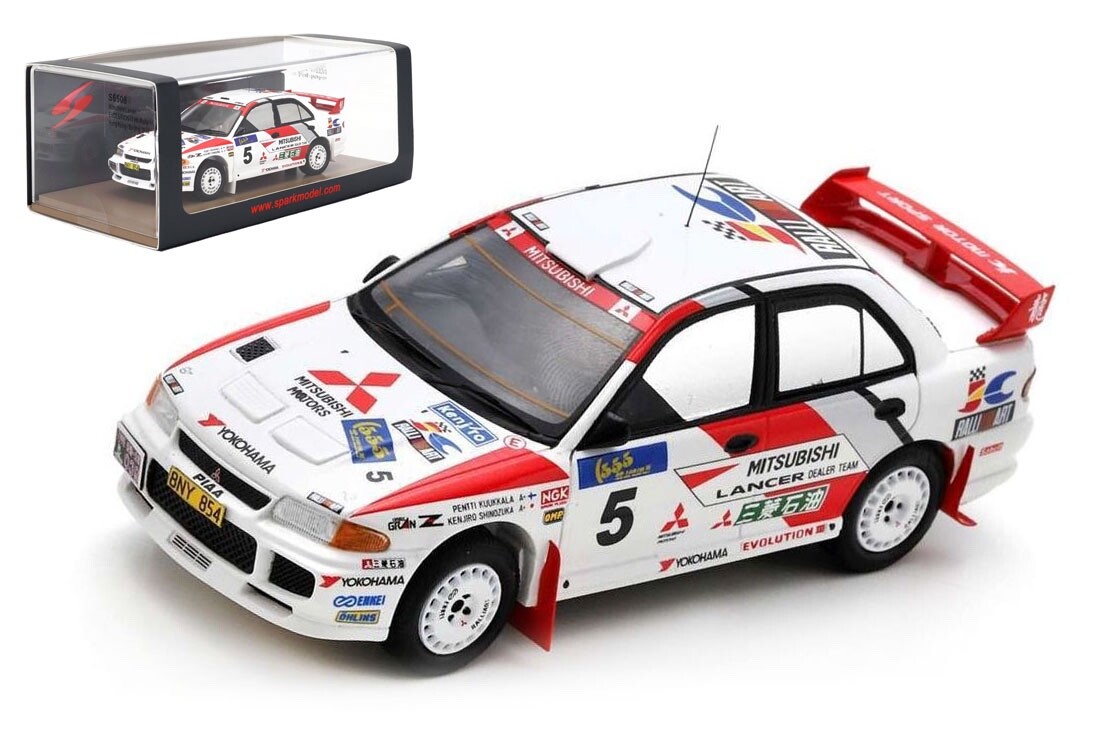 Spark S6508 Mitsubishi Lancer EVO III Hong Kong/Beijing Rally 1995 - 1/43 Scale