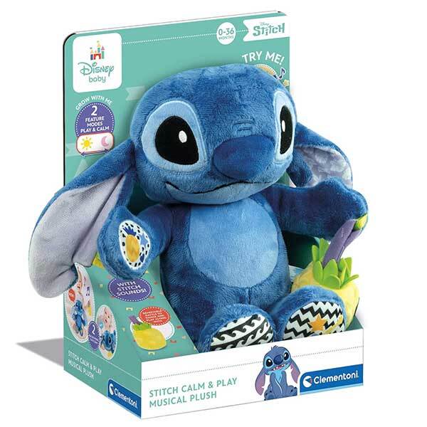 Clementoni Multicolore/Blu Peluche Musicale Stitch (30 Cm) - Immagine 2