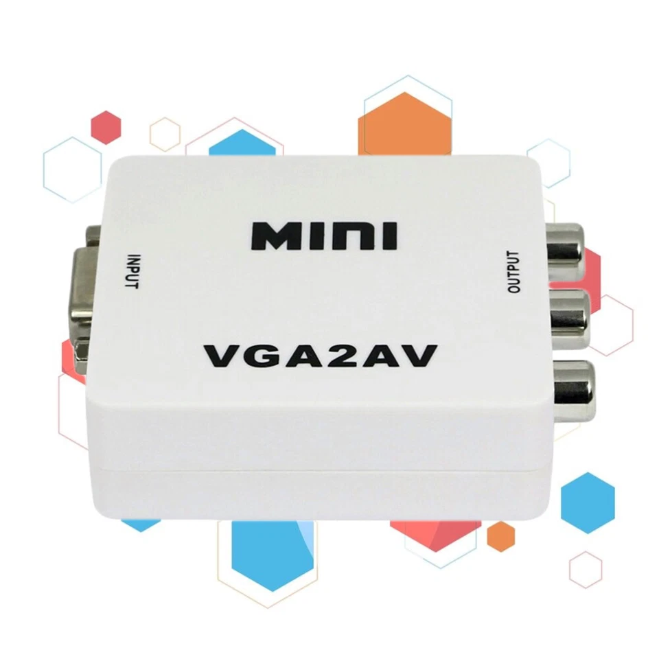 Zusammengesetzter Konverter 1080 P VGA-Video-Audio-Konverter Auf Cinch - Bild 2 von 4