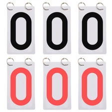 Scoreboard Score Keeper Score Flipper for Basketball Tennis Sports 0-9 Flip 6Set