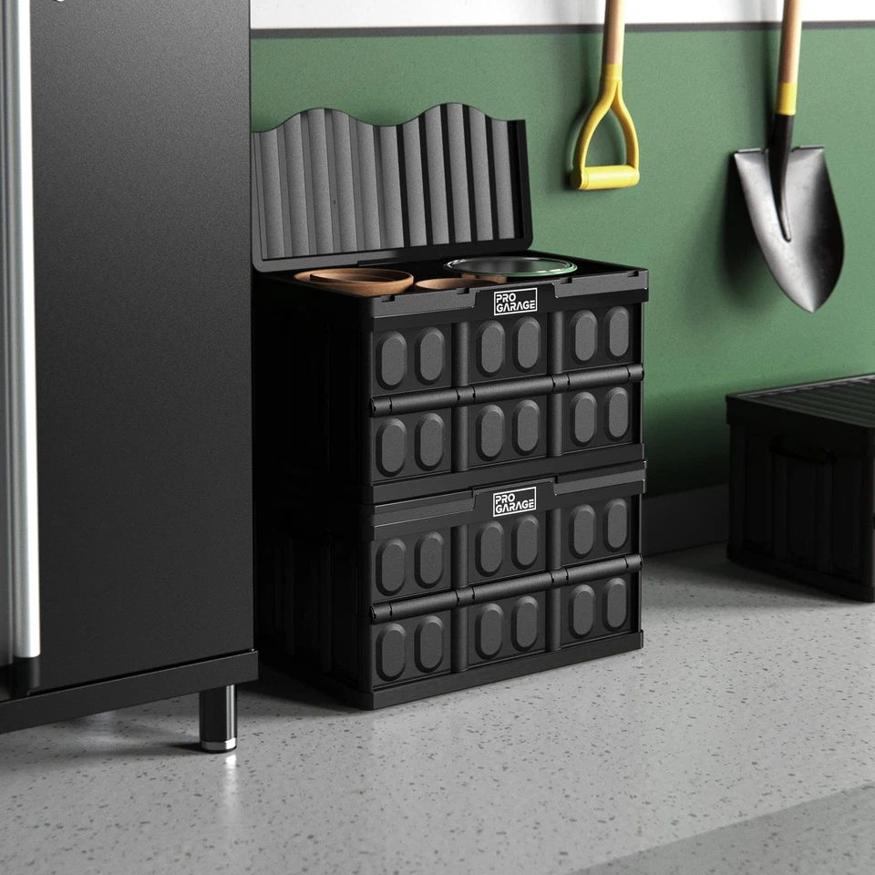 Contenedor de almacenamiento utilitario ProGarage 10848 12 cuartos negro Foto 2 de 4
