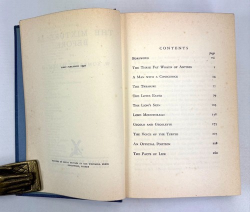 The Mixture As Before, W. Somerset Maugham, 1940 1st edition. Heinemann, London - Picture 10 of 13