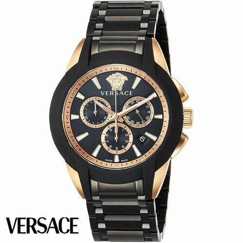 Versace VEM800418 Character Chronograph rose gold black Steel