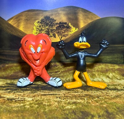 Vintage Looney Tunes Lot Rare Gossamer Figure Daffy Duck PVC Warner Bros Toys
