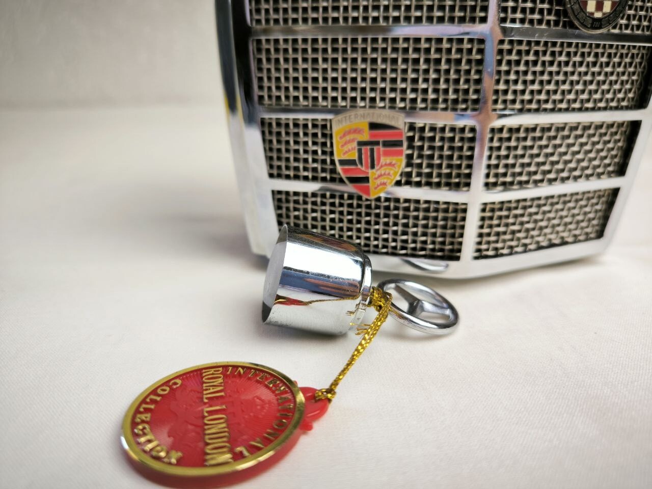 Vintage Mercedes Benz Musical Chrome Grille Flask Alcohol Decanter