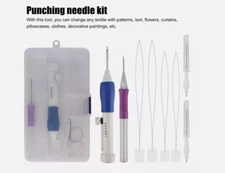 DIY Punch Needle Magic Embroidery Pen Set Stitching Thread Tool Sewing Craft
