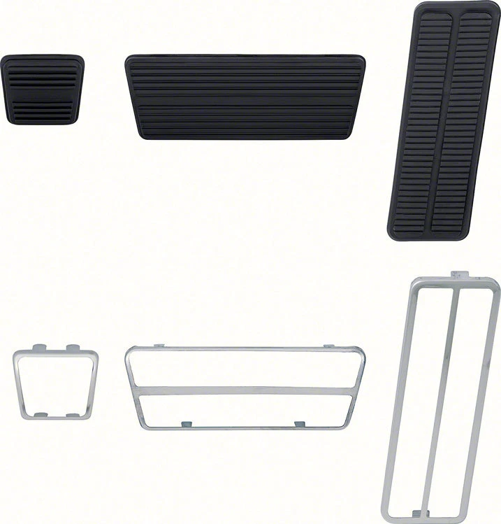 Kit Pedal Pad transmissão automática com freios a tambor 1969-1981 Camaro e Firebird - Imagem 2 de 3