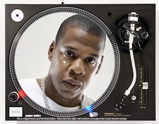 Jay Z - 7"-12" DJ slipmat for LP turntable record player