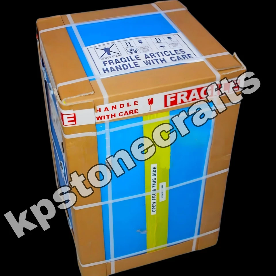 Florero de piedra de jabón de mármol de 12" hermosa decoración de sala de est... - Imagen 4 de 4