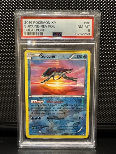 Suicune graded PSA 8 for sale on eBay