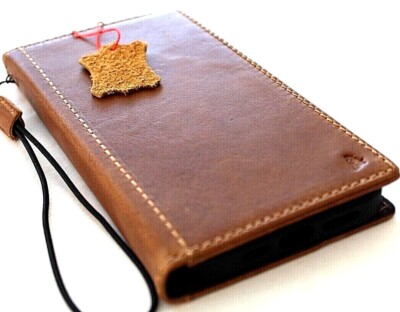Genuine Leather case for Iphone 17 14 15 16 Pro Max Wallet Book 16E 8 17E Diy ID